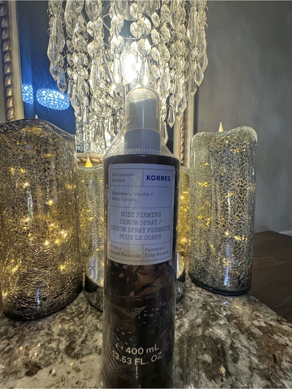 Korres Blackberry Vanilla Body Firming Serum Spray —  13.53 SEALED